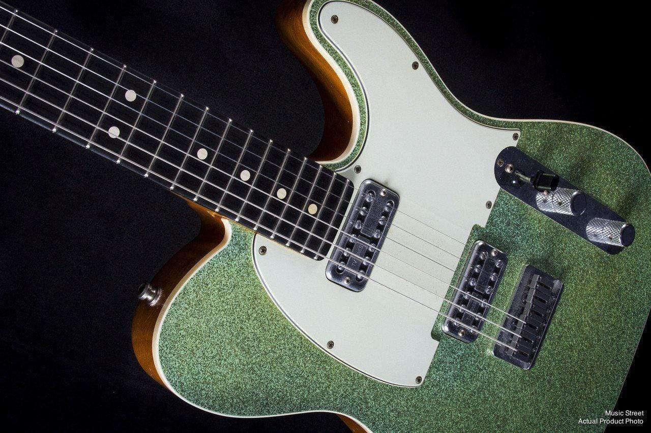 USED - Fender Custom Shop Double Tv Jones Relic Tele Sea Foam Green Sparkle