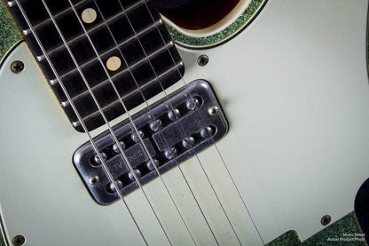 USED - Fender Custom Shop Double Tv Jones Relic Tele Sea Foam Green Sparkle
