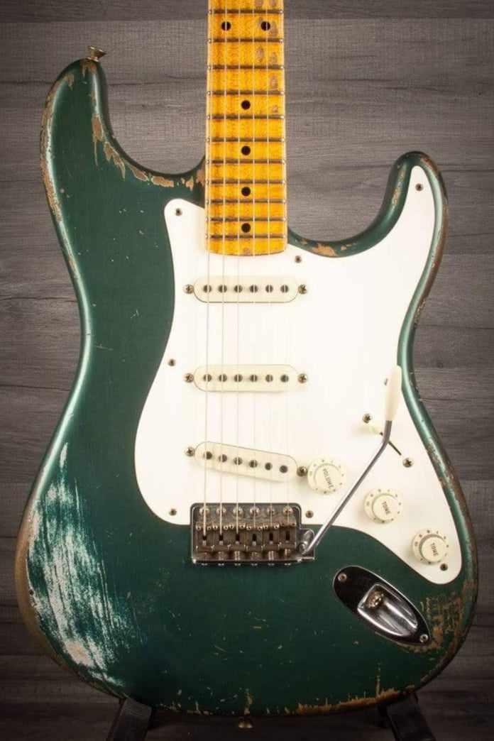 USED - Fender Custom Shop Master built (Dale Wilson)'56 relic strat Sherwood Green, 2015