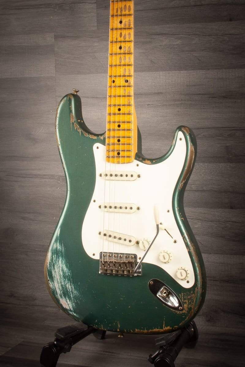 USED - Fender Custom Shop Master built (Dale Wilson)'56 relic strat Sherwood Green, 2015