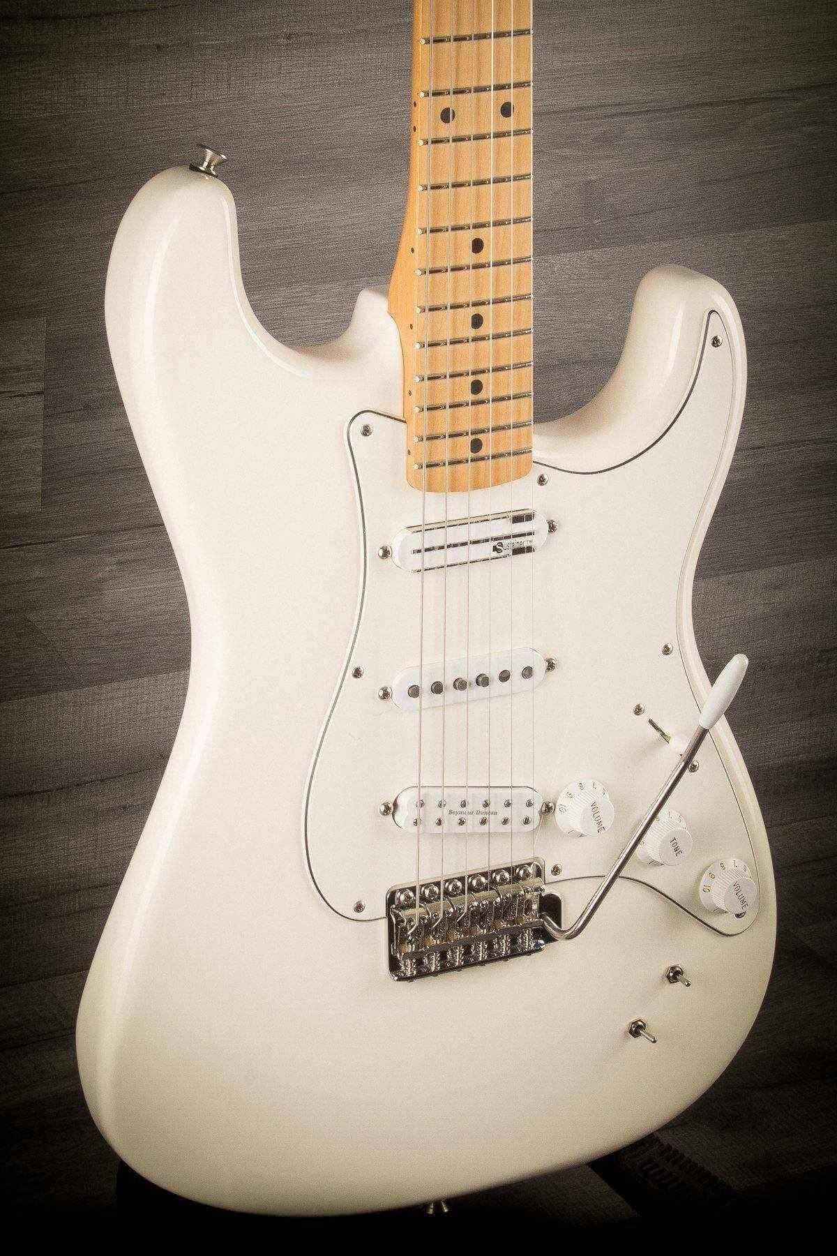 USED - Fender Ed O'Brien Sustainer Stratocaster - Olympic White