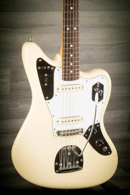 USED - Fender Johnny Marr Jaguar - Olympic White