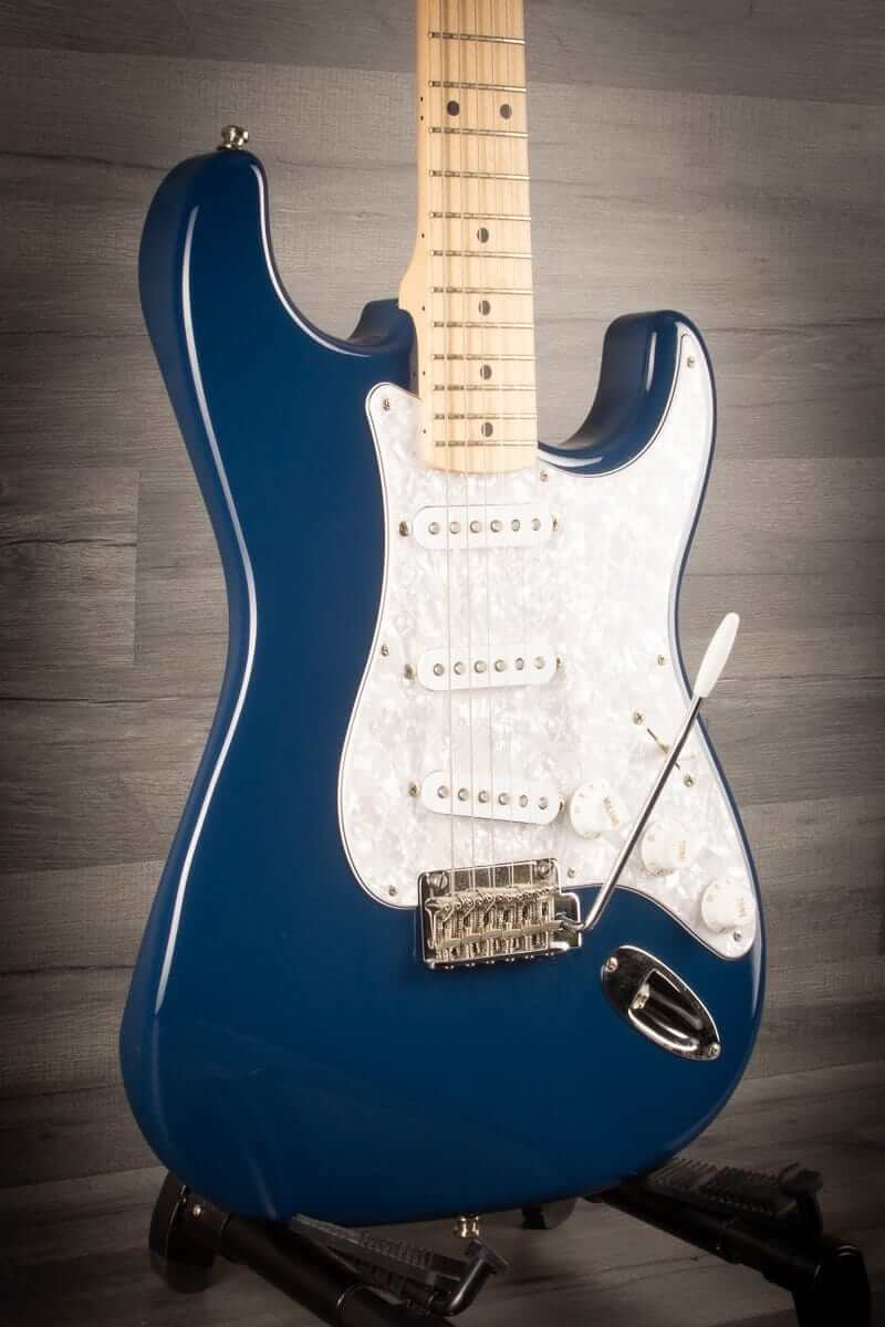 USED - Fender MIJ Hybrid Stratocaster, maple neck indigo