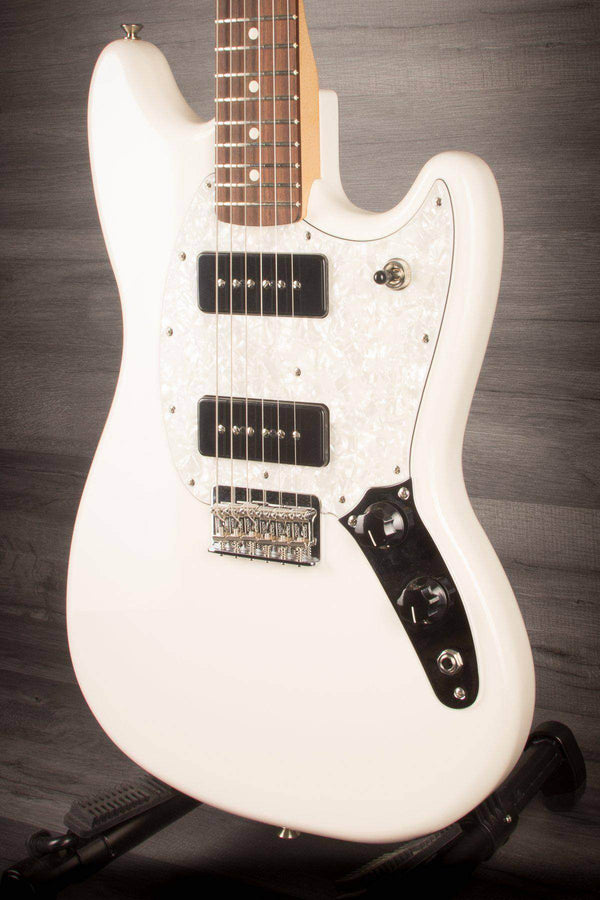 USED Fender Mustang 90 Olympic White Musicstreet guitar shop