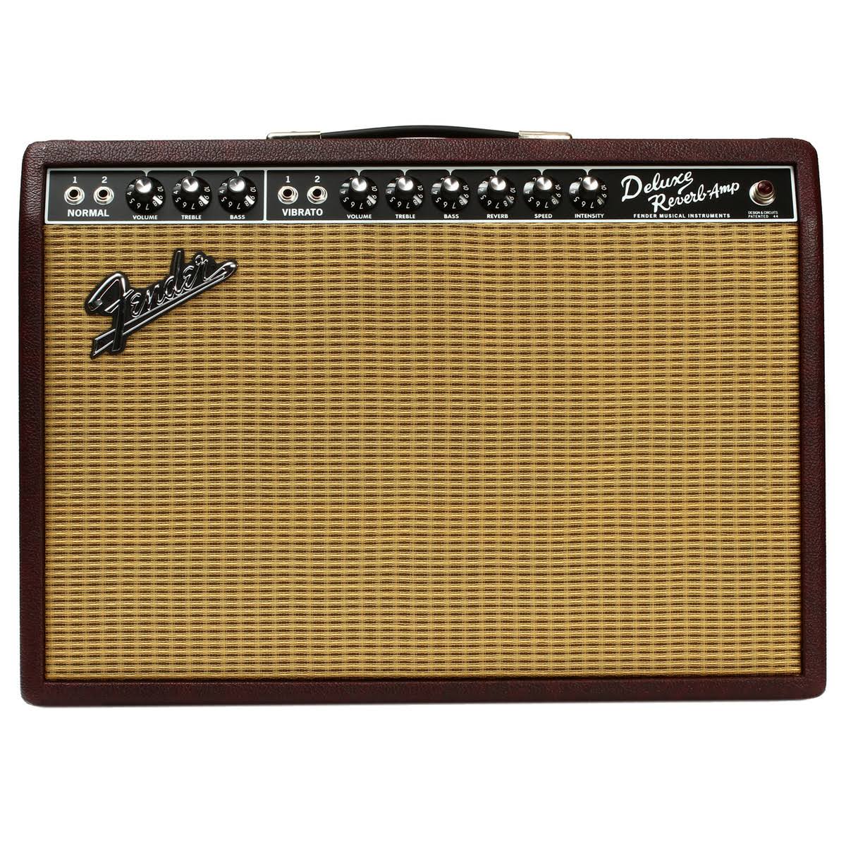 Fender 65 Deluxe Reverb Bordeaux Blues Wine Red Combo Valve Amp