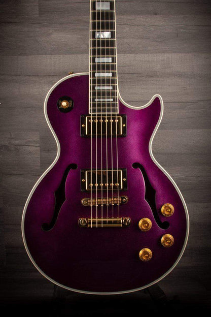 USED - Gibson Custom Shop ES Les Paul Florentine Grape Sparkle