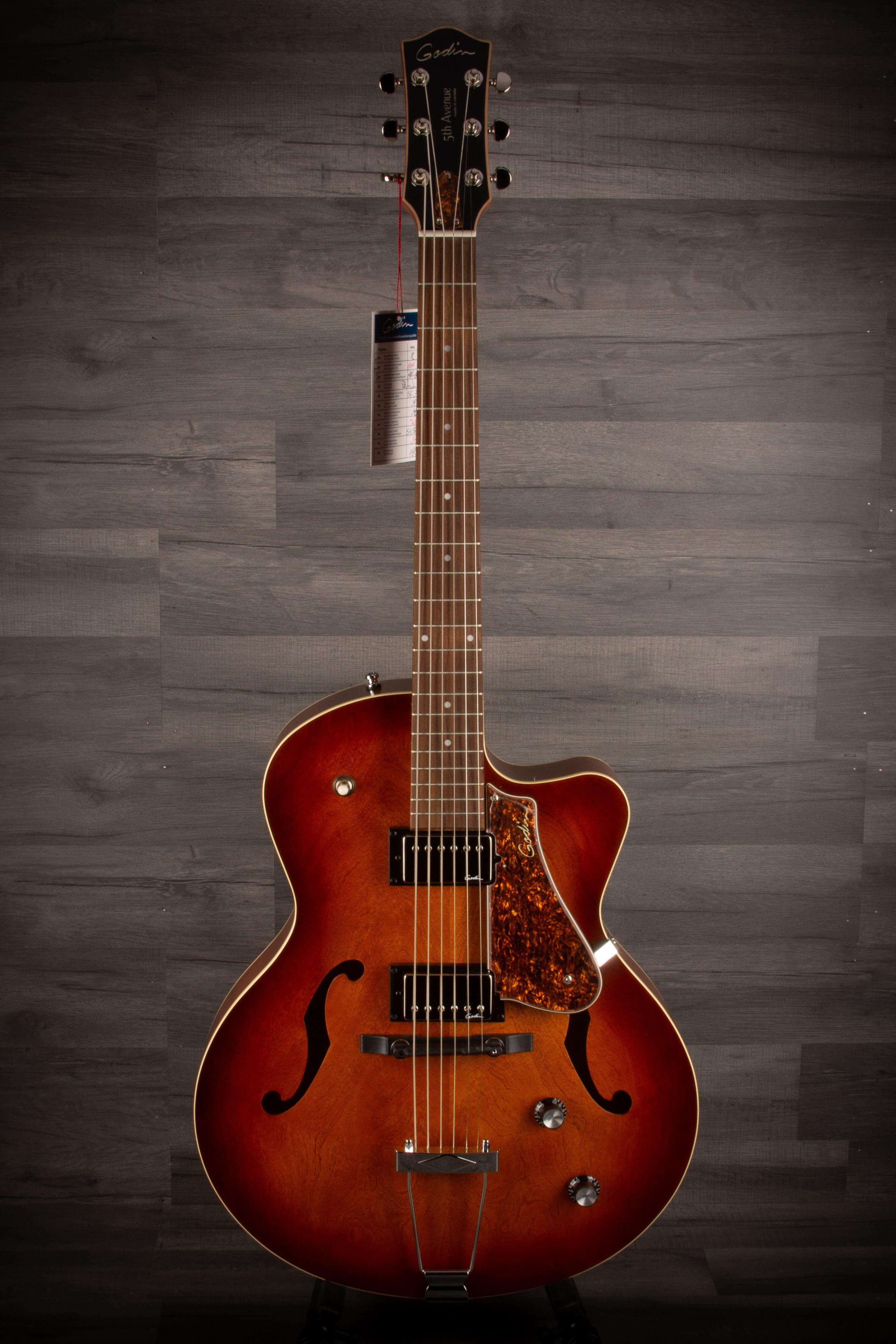 Godin 5th Avenue CW Kingpin II Humbucker - Cognac Burst
