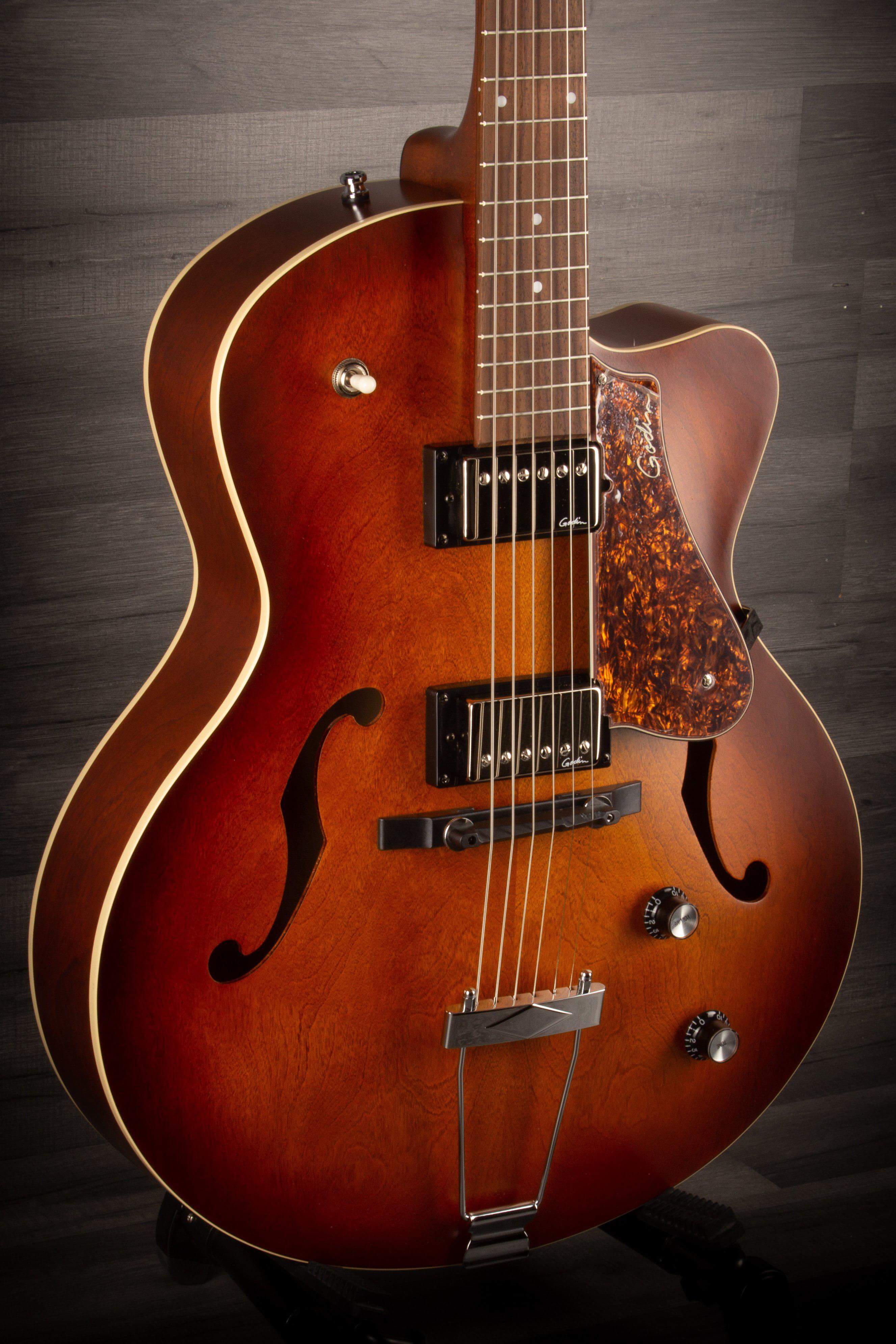Godin 5th Avenue CW Kingpin II Humbucker - Cognac Burst
