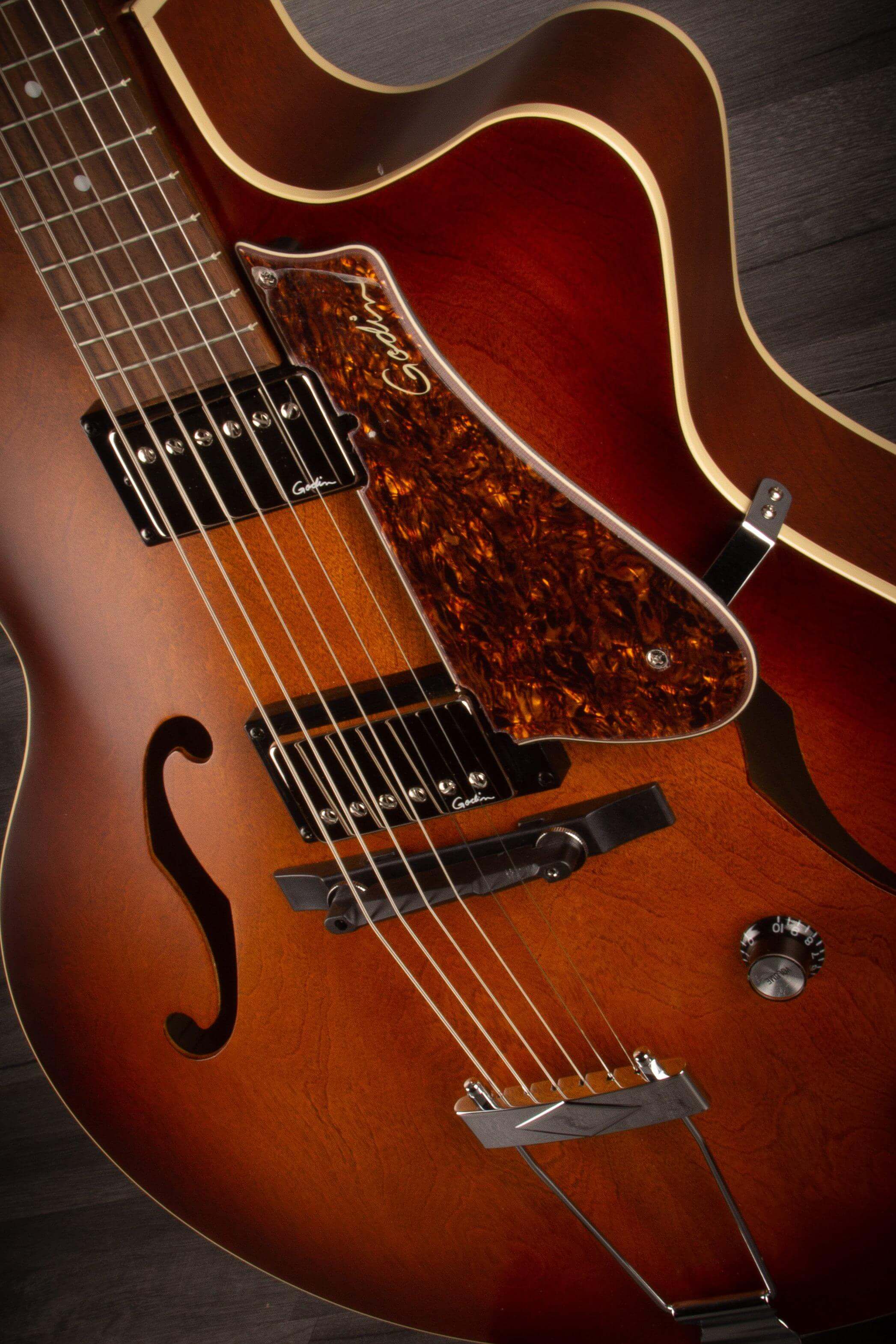 Godin 5th Avenue CW Kingpin II Humbucker - Cognac Burst