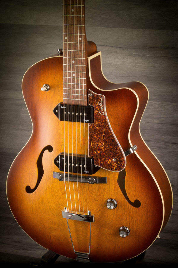 Godin 5th Avenue Kingpin Dual P90 - Cognac Burst