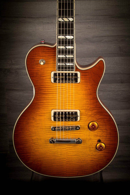 Godin Summit Classic Supreme Limited Cognac Burst Flame Top