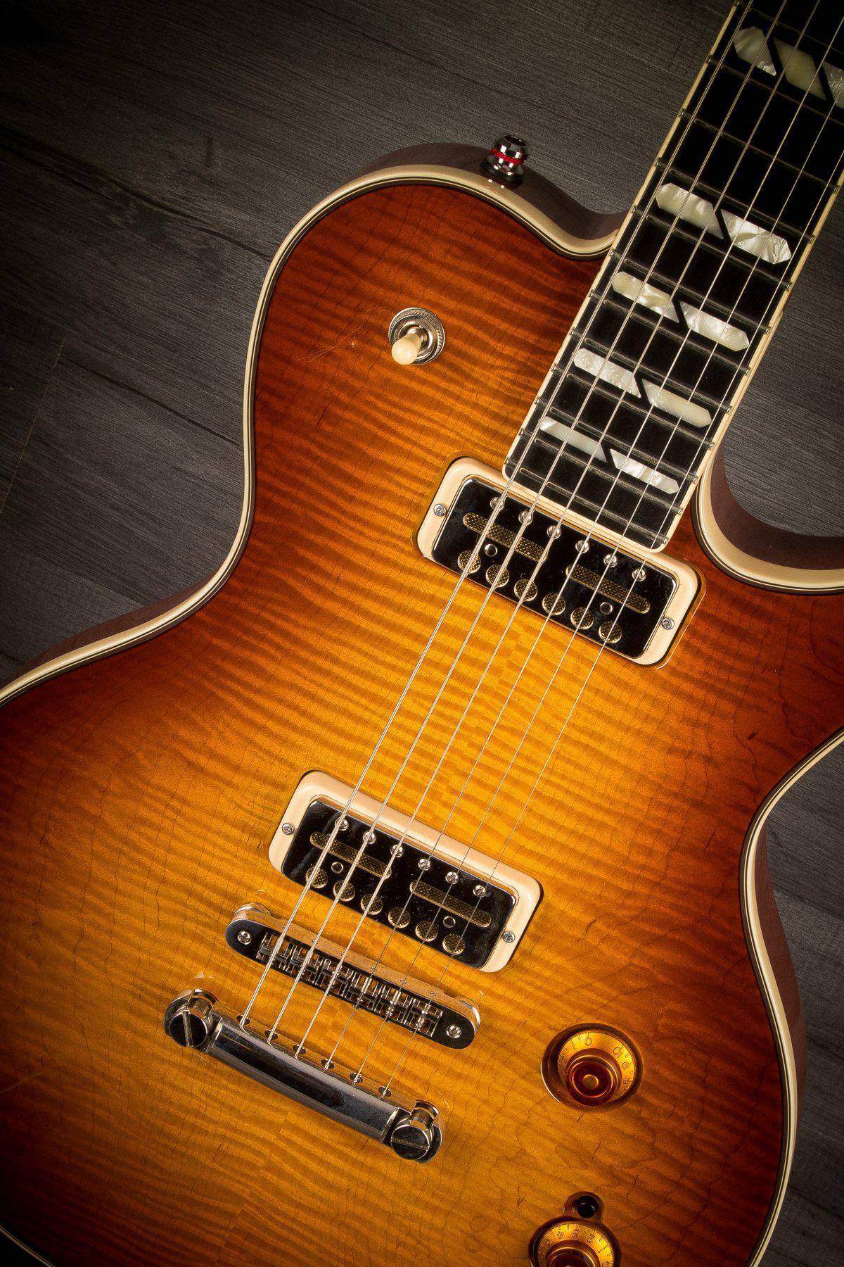 Godin Summit Classic Supreme Limited Cognac Burst Flame Top