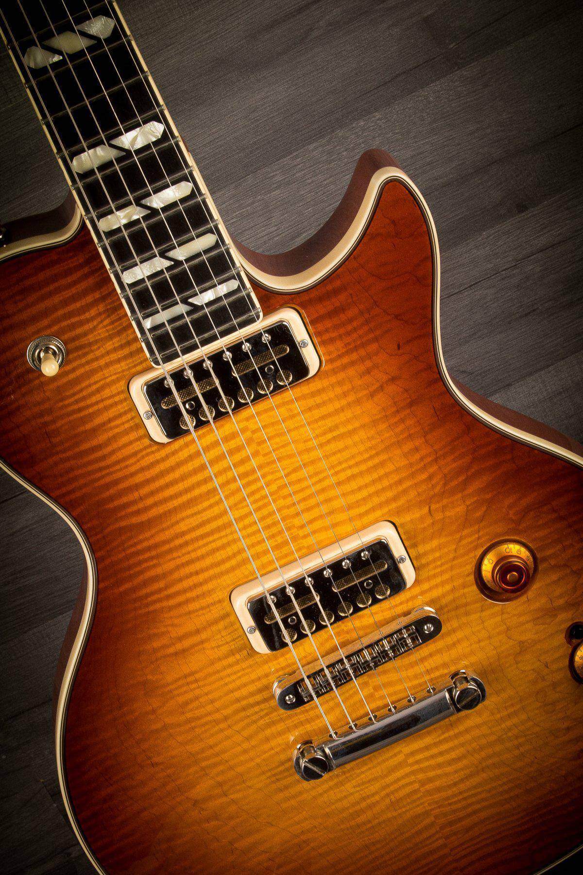Godin Summit Classic Supreme Limited Cognac Burst Flame Top