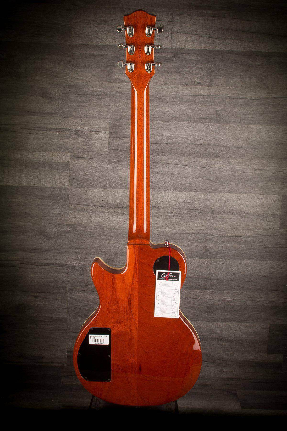 Godin Summit Classic Supreme Limited Cognac Burst Flame Top