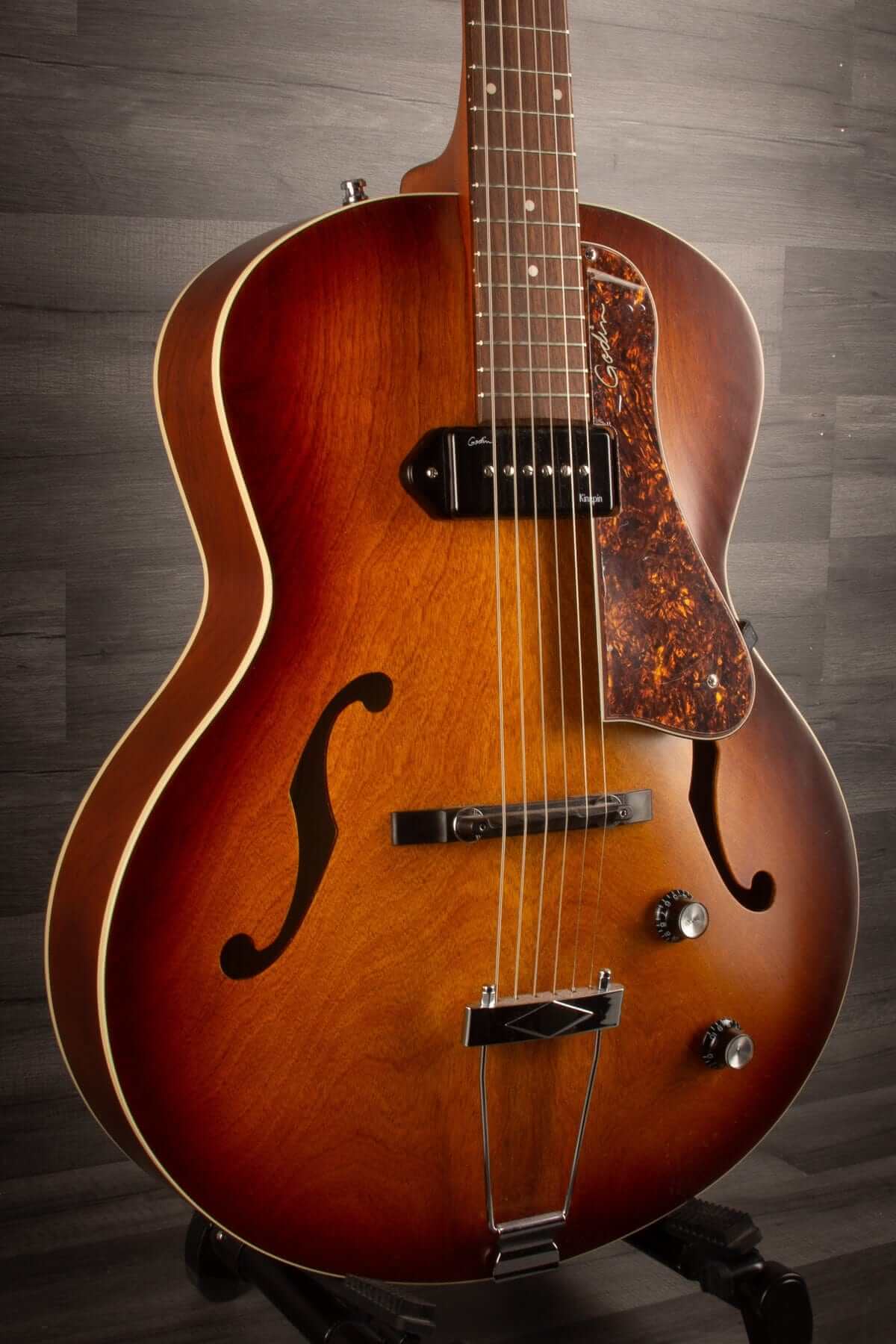 USED - Godin 5Th Avenue Kingpin P90 - Cognac Burst