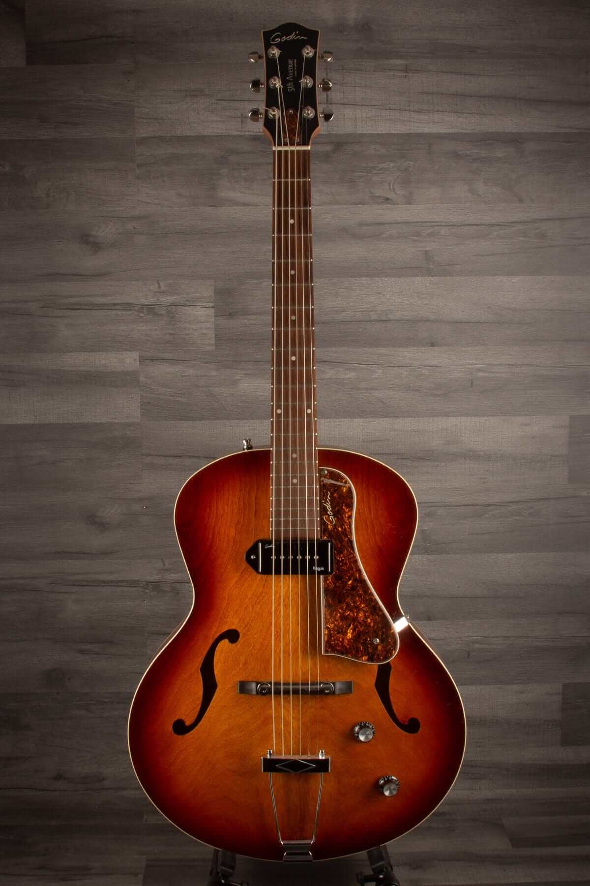 USED - Godin 5Th Avenue Kingpin P90 - Cognac Burst
