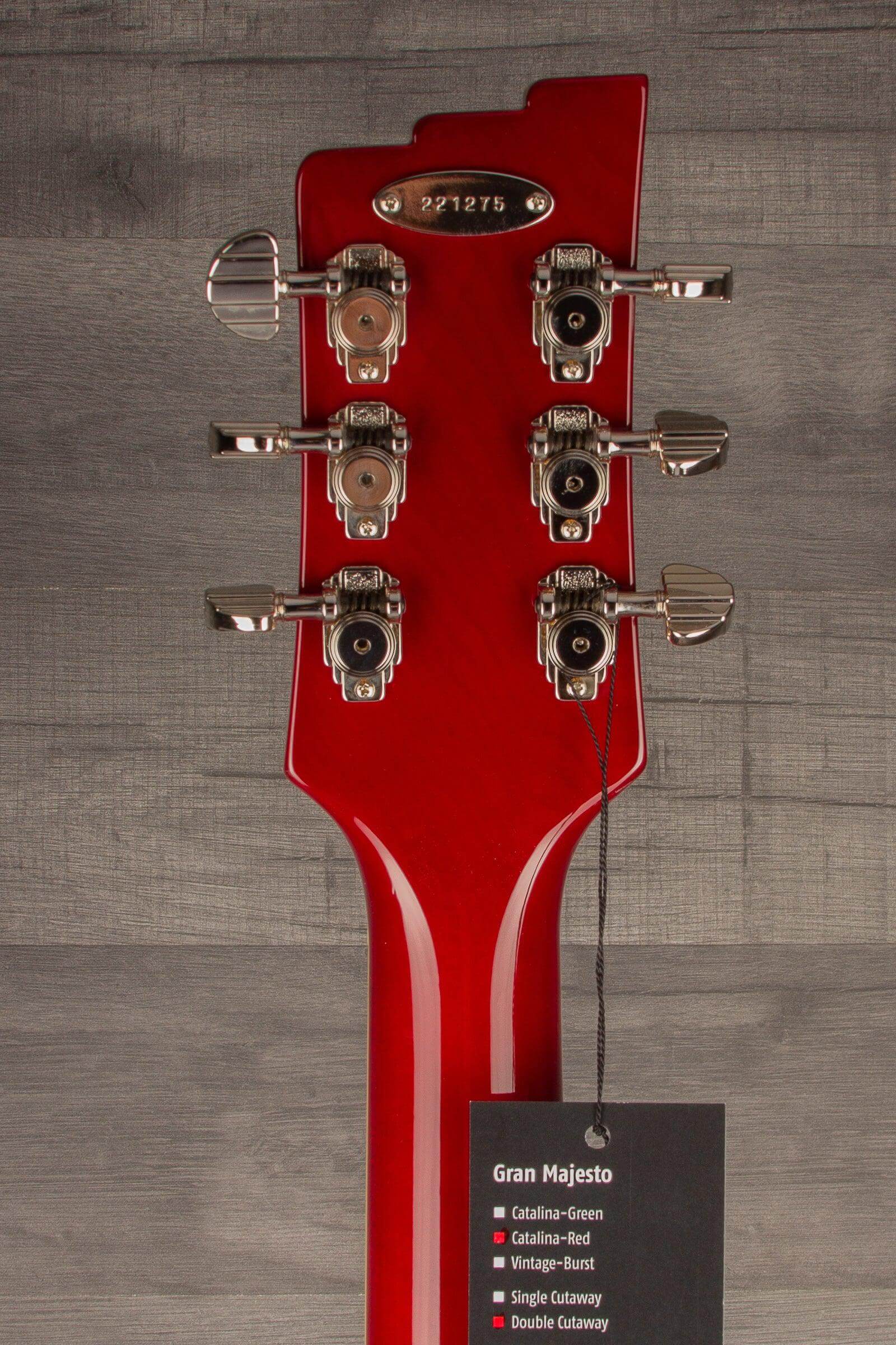 Duesenberg Gran Majesto 2C Electric Guitar in Cherry Red inc Case