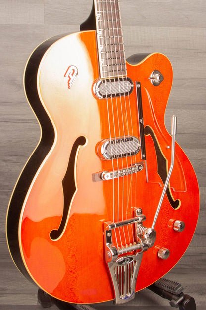 Duesenberg Gran Royale Single Cut Electric Guitar - Vintage Orange inc Case