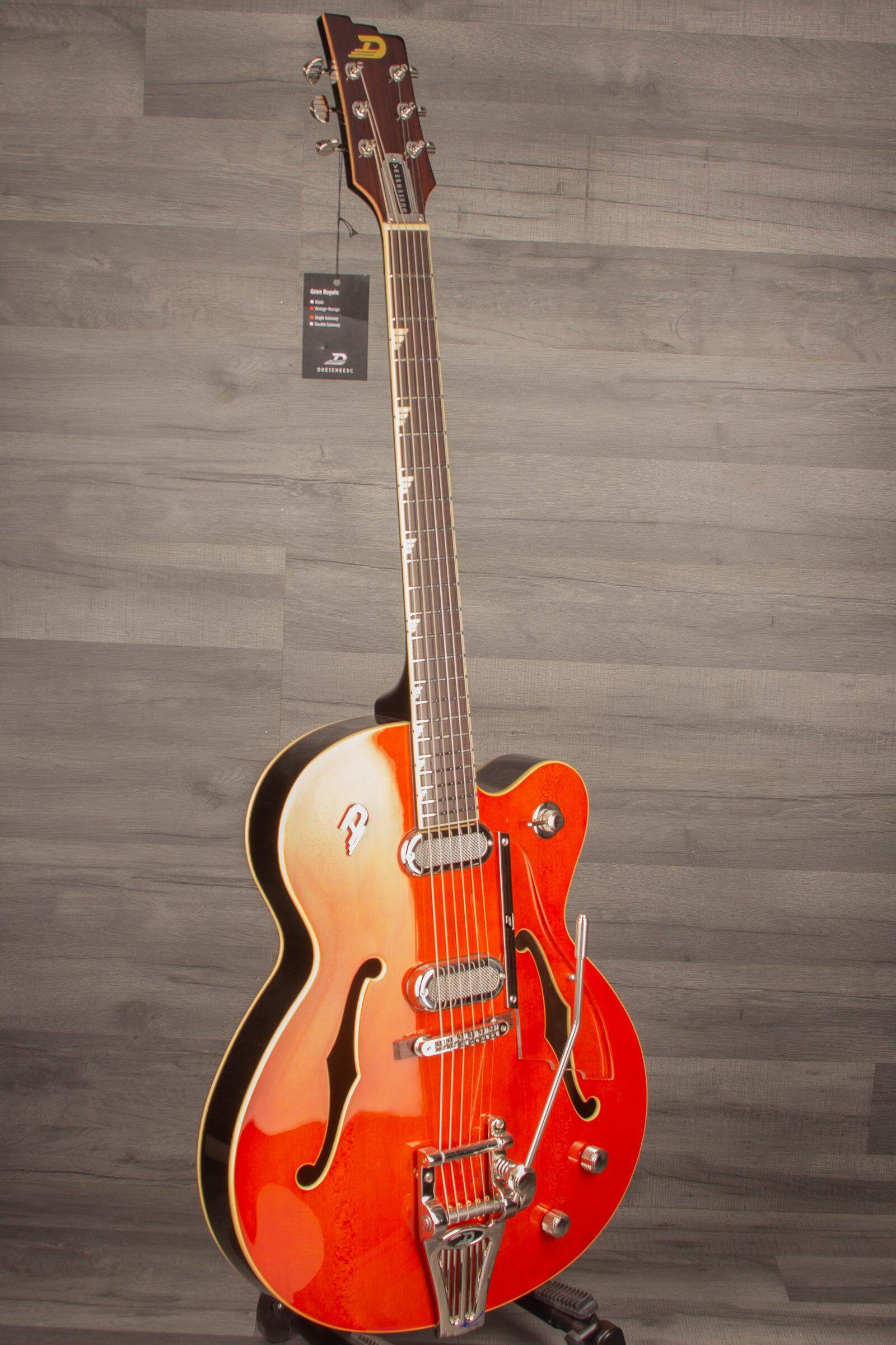 Duesenberg Gran Royale Single Cut Electric Guitar - Vintage Orange inc Case