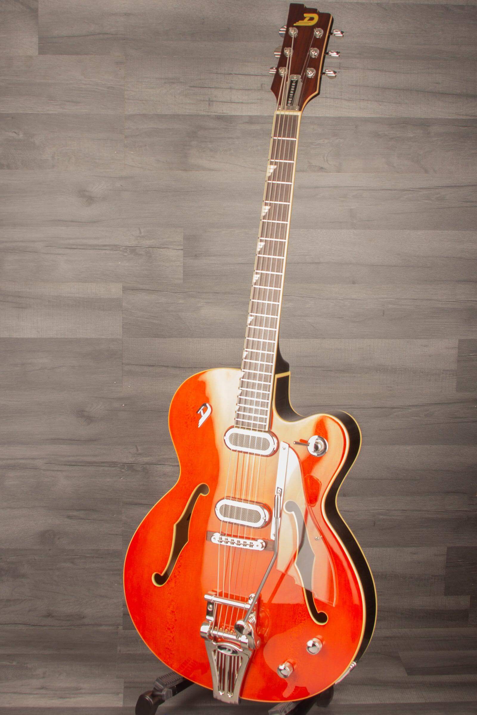 Duesenberg Gran Royale Single Cut Electric Guitar - Vintage Orange inc Case