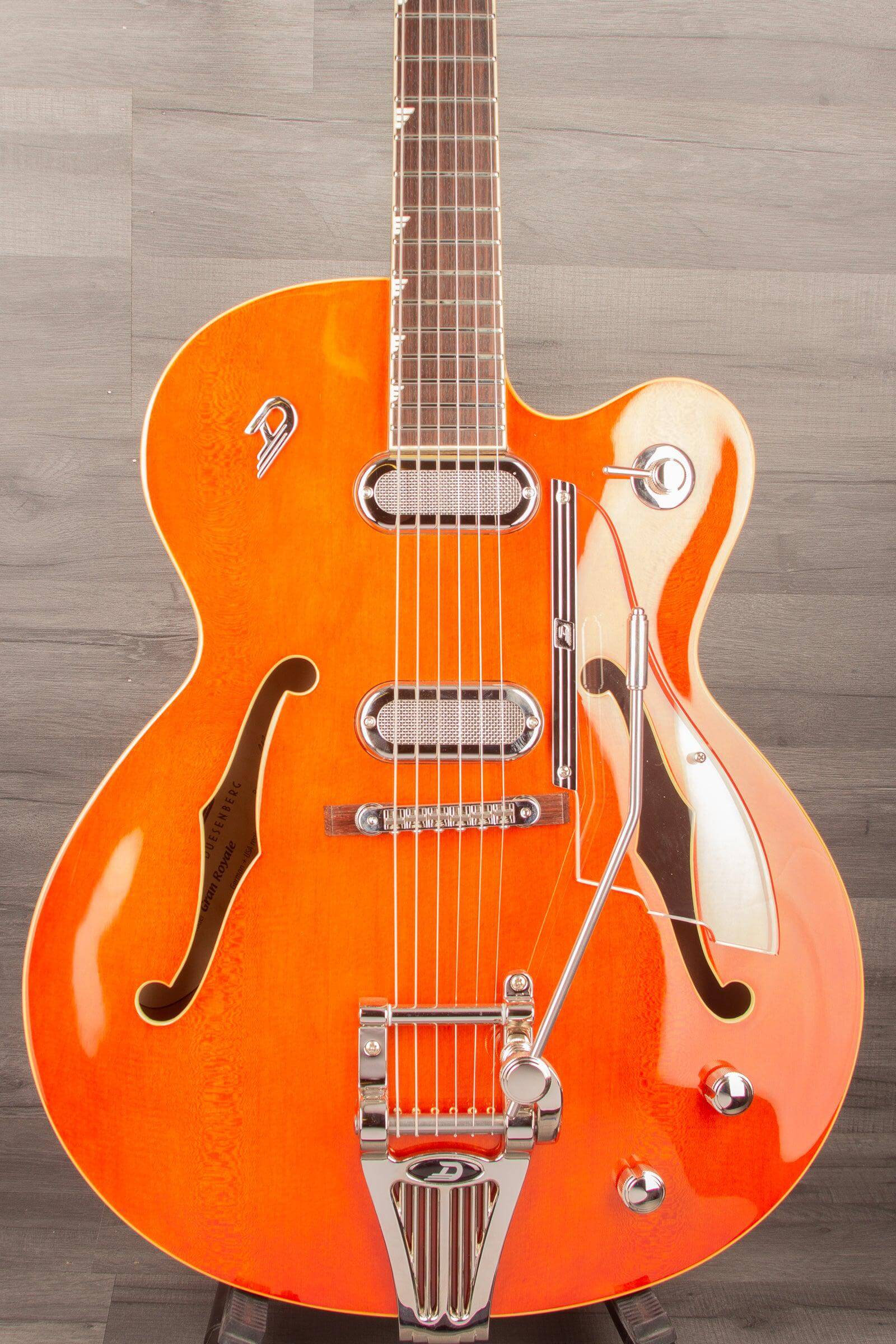 Duesenberg Gran Royale Single Cut Electric Guitar - Vintage Orange inc Case