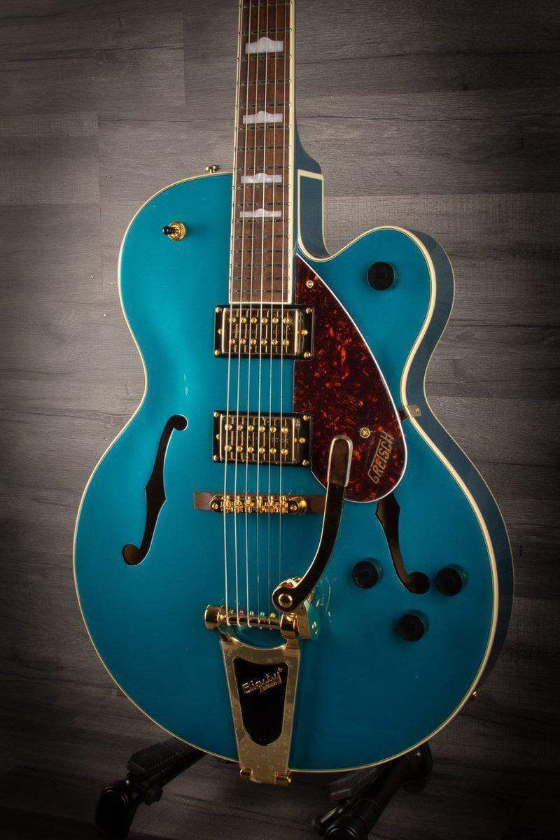 Gretsch - G2410TG Streamliner™ Hollow Body Single-Cut with Bigsby® and Gold Hardware, Laurel Fingerboard, Ocean Turquoise