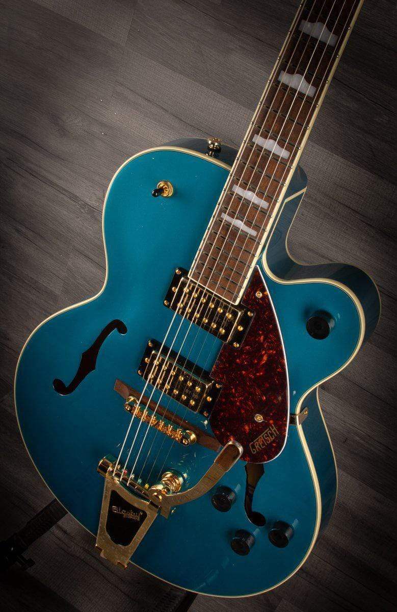 Gretsch - G2410TG Streamliner™ Hollow Body Single-Cut with Bigsby® and Gold Hardware, Laurel Fingerboard, Ocean Turquoise