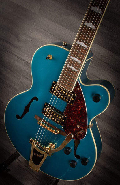 Gretsch - G2410TG Streamliner™ Hollow Body Single-Cut with Bigsby® and Gold Hardware, Laurel Fingerboard, Ocean Turquoise