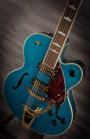 Gretsch Electric Guitar Gretsch - G2410TG Streamliner™ Hollow Body Single-Cut with Bigsby® and Gold Hardware, Laurel Fingerboard, Ocean Turquoise