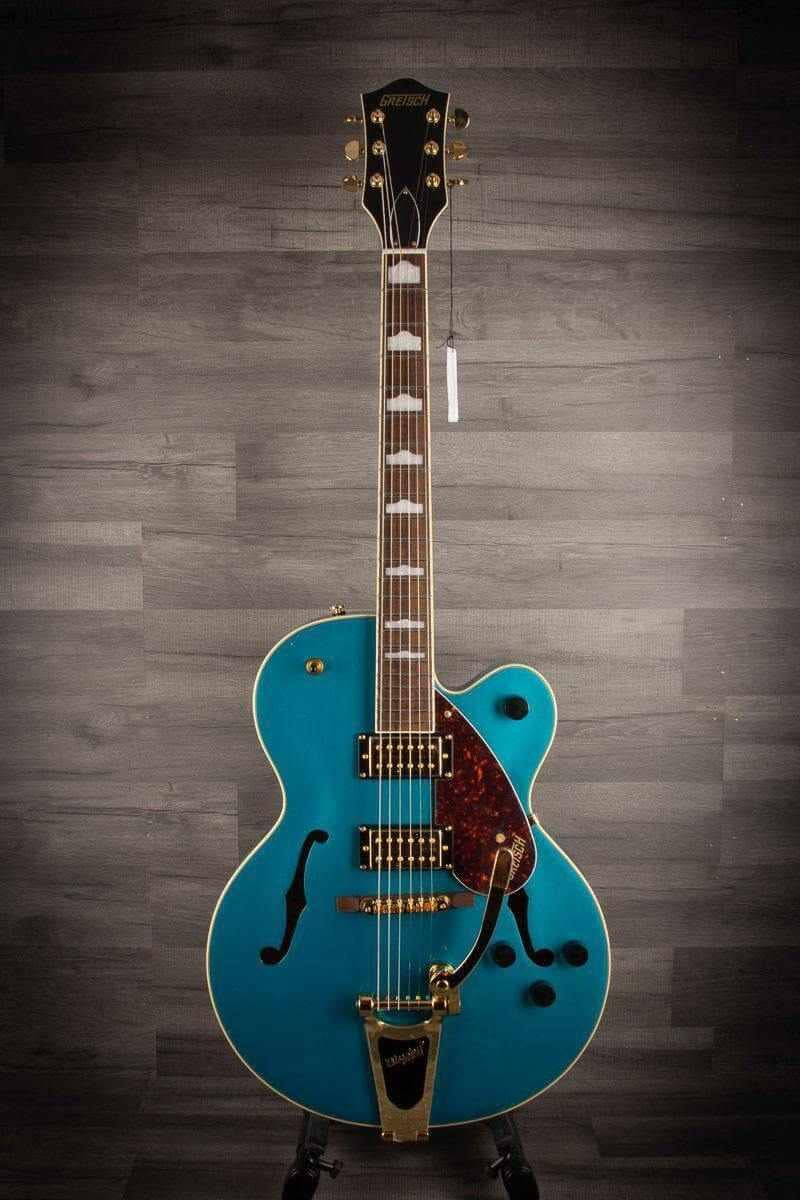 Gretsch - G2410TG Streamliner™ Hollow Body Single-Cut with Bigsby® and Gold Hardware, Laurel Fingerboard, Ocean Turquoise