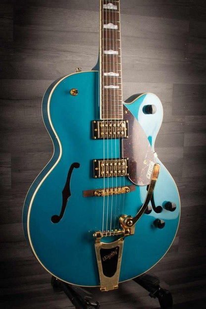 Gretsch - G2410TG Streamliner™ Hollow Body Single-Cut with Bigsby® and Gold Hardware, Laurel Fingerboard, Ocean Turquoise