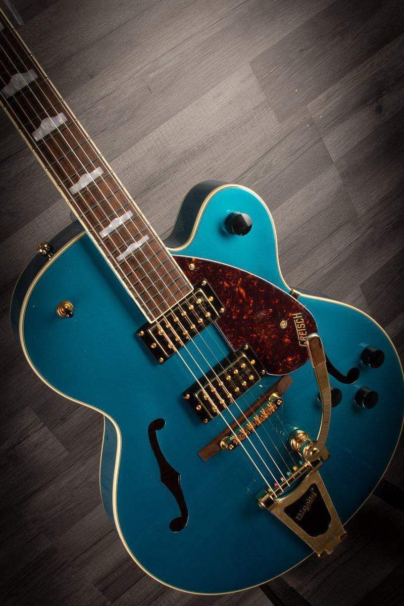 Gretsch Electric Guitar Gretsch - G2410TG Streamliner™ Hollow Body Single-Cut with Bigsby® and Gold Hardware, Laurel Fingerboard, Ocean Turquoise