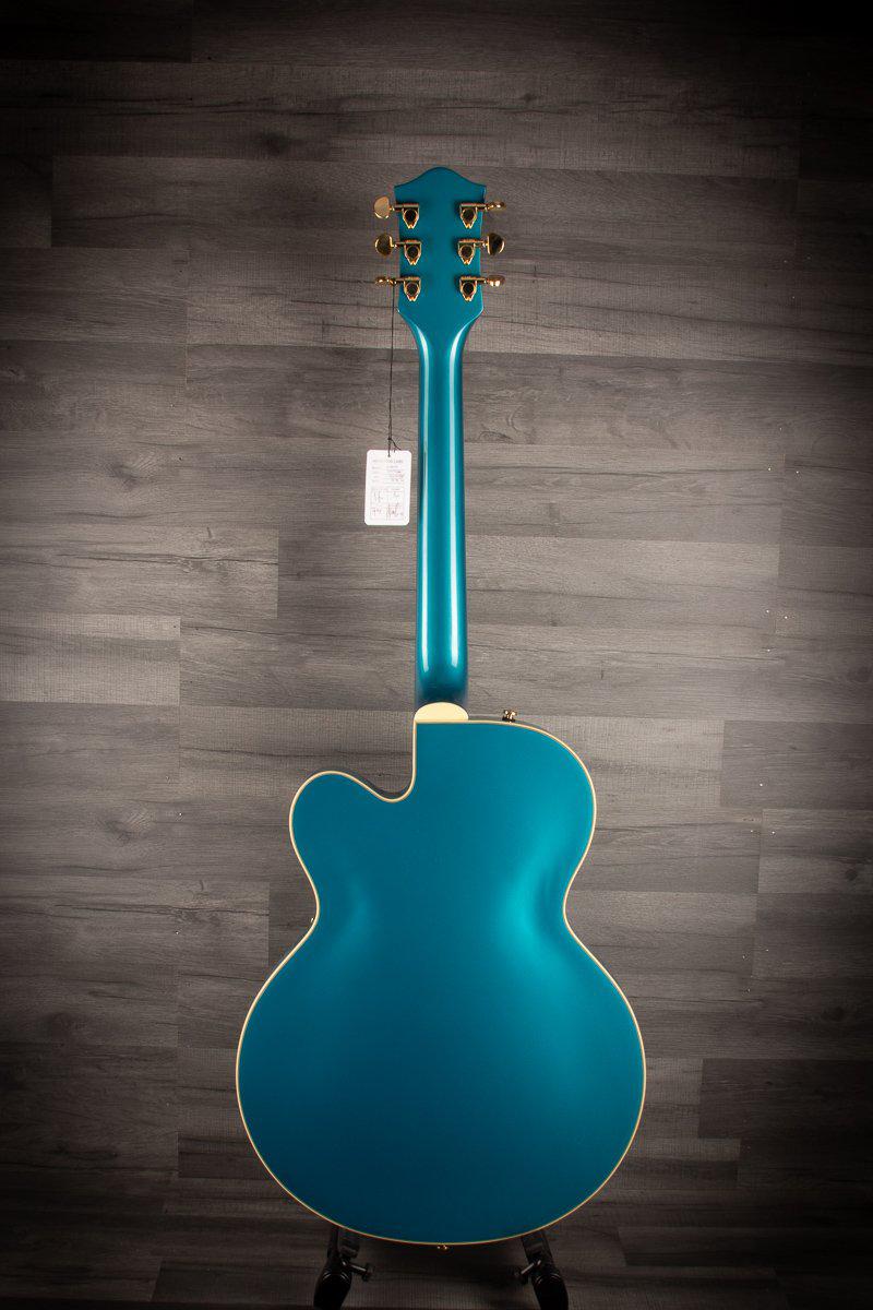 Gretsch Electric Guitar Gretsch - G2410TG Streamliner™ Hollow Body Single-Cut with Bigsby® and Gold Hardware, Laurel Fingerboard, Ocean Turquoise