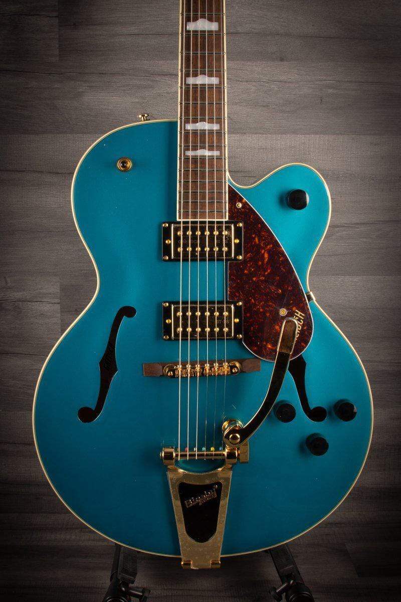 Gretsch Electric Guitar Gretsch - G2410TG Streamliner™ Hollow Body Single-Cut with Bigsby® and Gold Hardware, Laurel Fingerboard, Ocean Turquoise