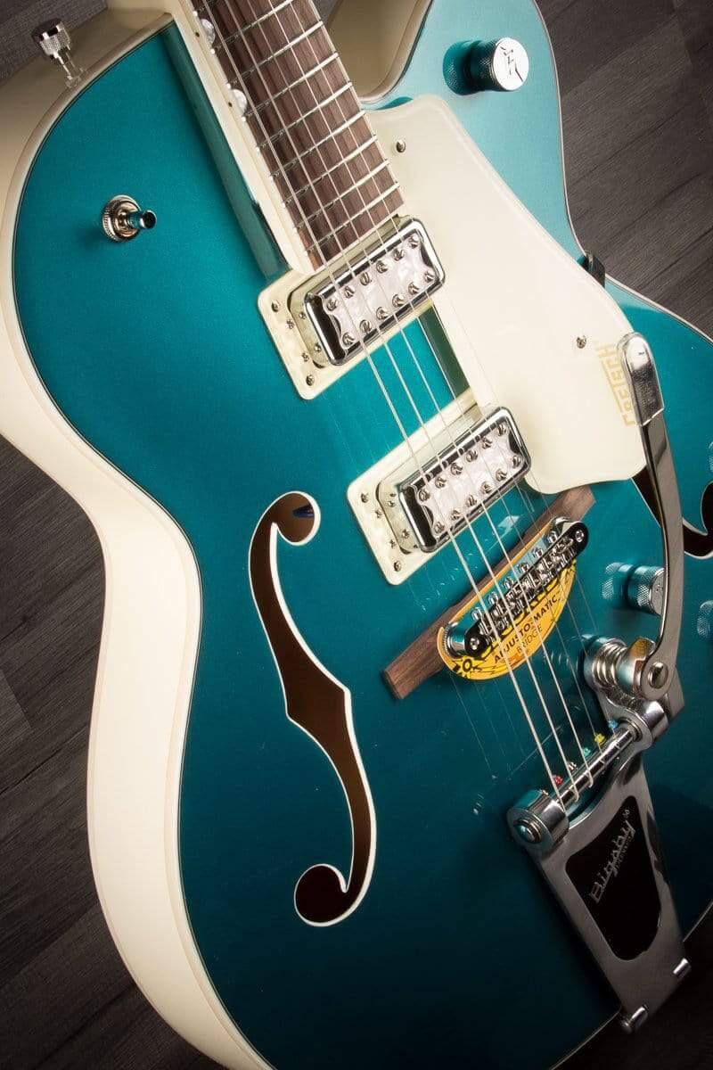 Gretsch Electric Guitar Gretsch - G5410T Limited Edition Electromatic - Ocean Turquoise / Vintage White