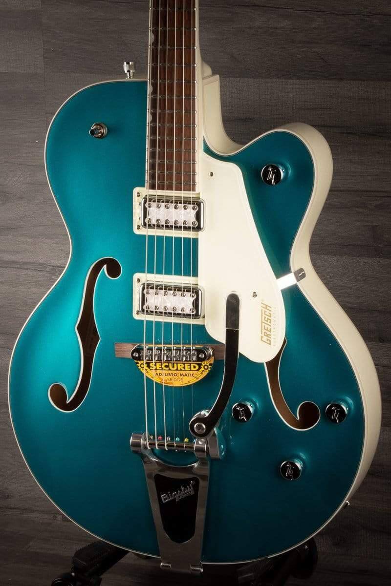 Gretsch Electric Guitar Gretsch - G5410T Limited Edition Electromatic - Ocean Turquoise / Vintage White