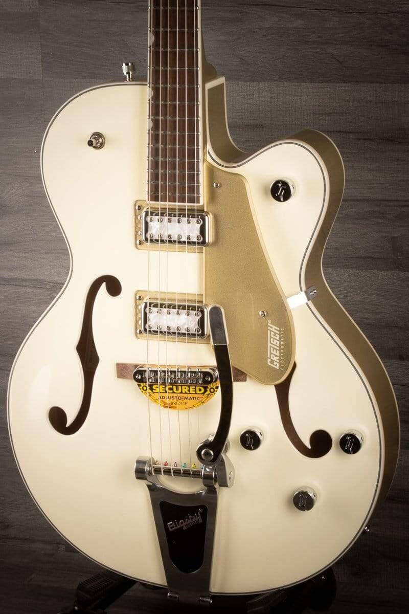 Gretsch Electric Guitar Gretsch - G5410T Limited Edition Electromatic - Vintage White / Casino Gold