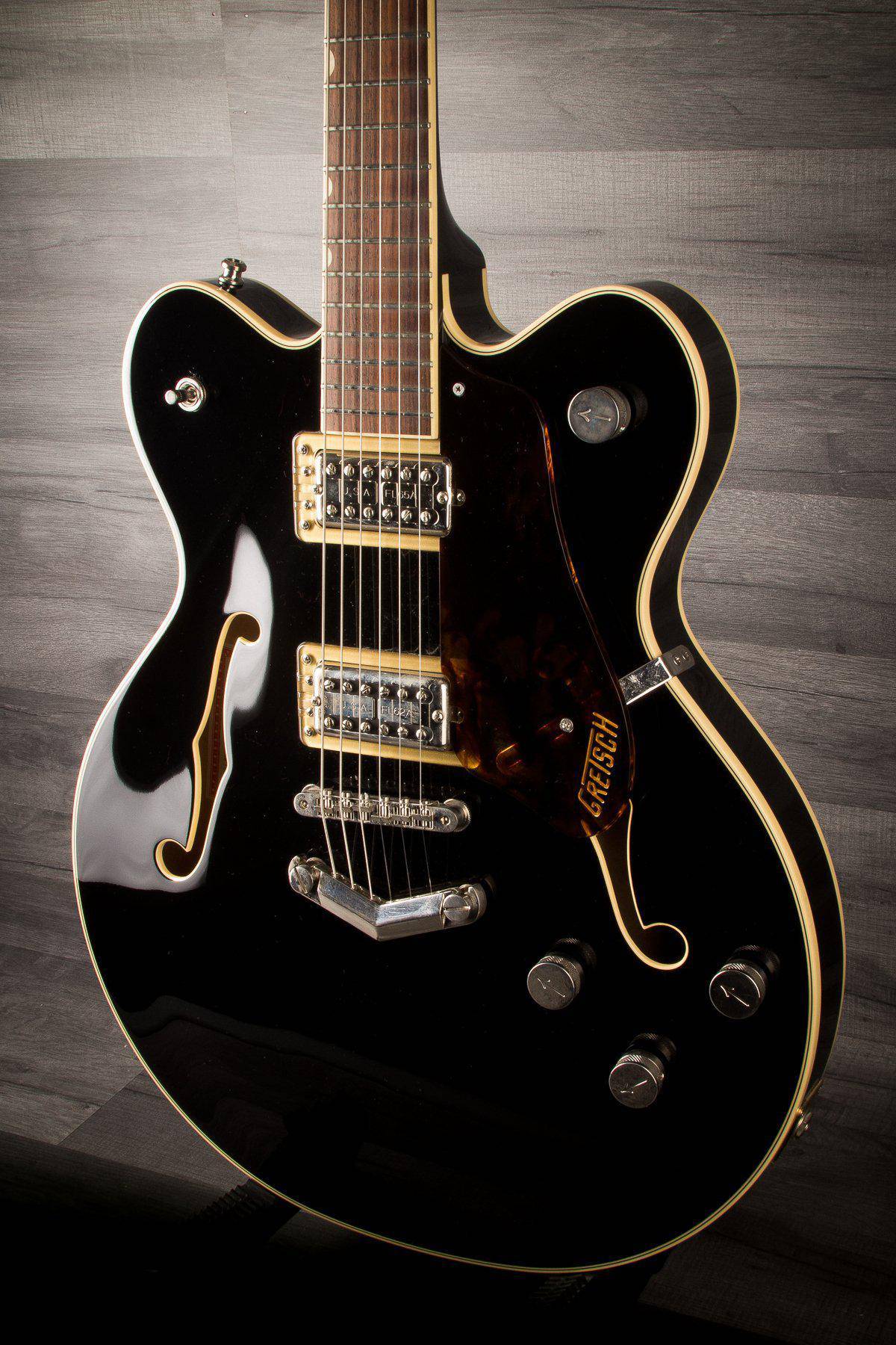 Gretsch G6609 Players Edition Broadkaster CB w/ V-Stoptail - Black - MusicStreet