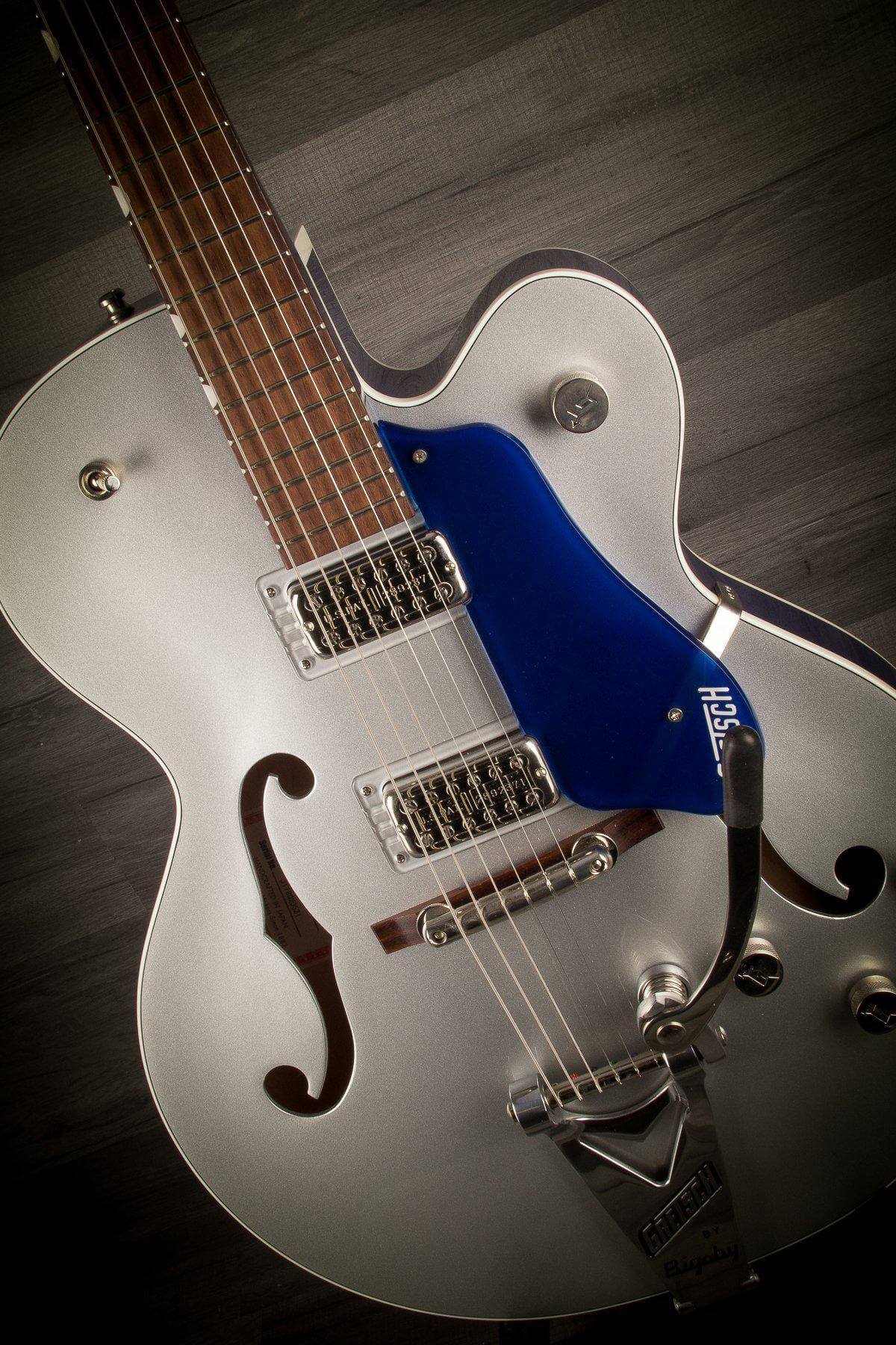 USED - Gretsch G6118T Players Edition Anniversary Iridium Silver & Azure Metallic