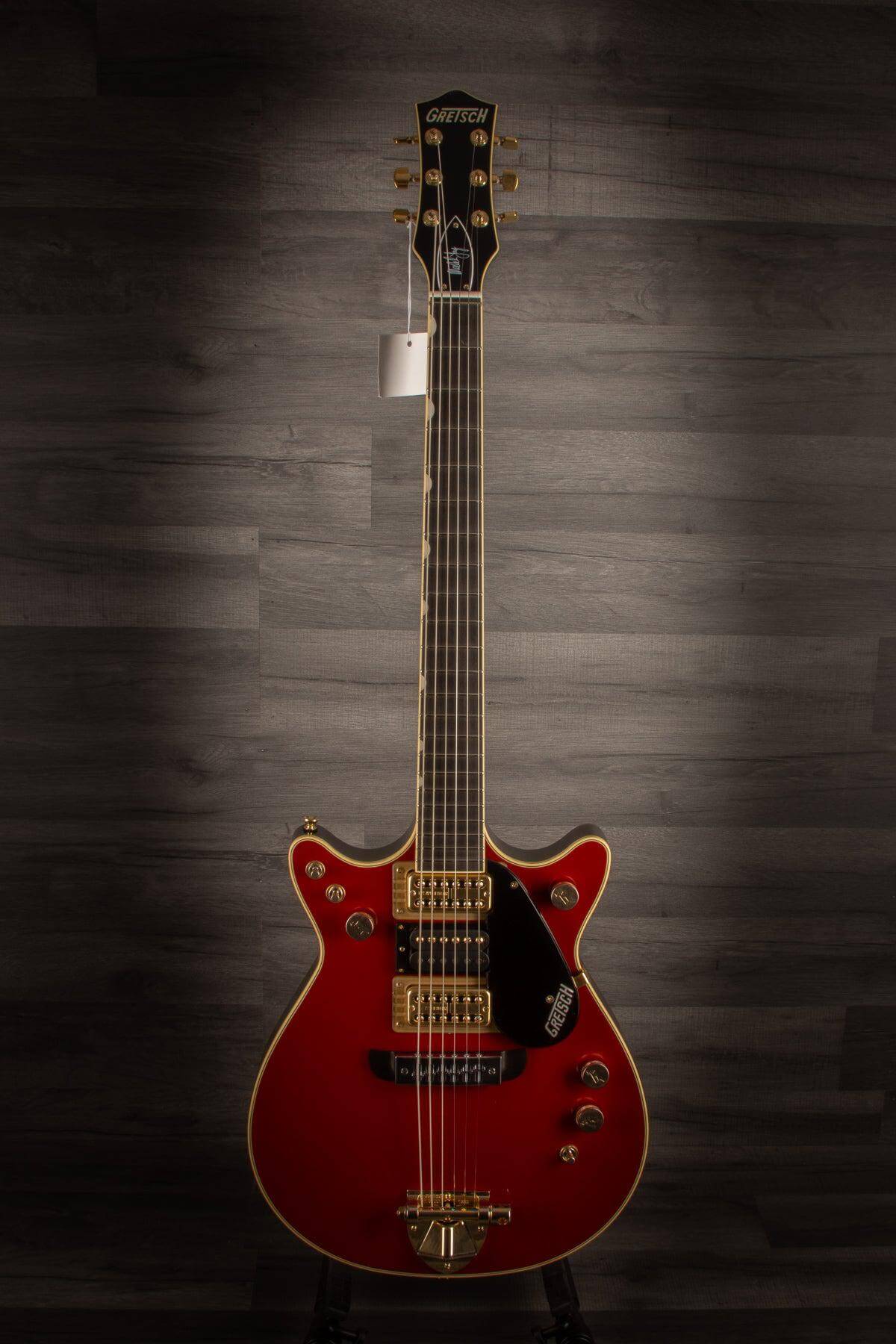 Gretsch G6131G-MY-RB Limited Malcolm Young Signature Jet - Vintage Firebird Red - MusicStreet