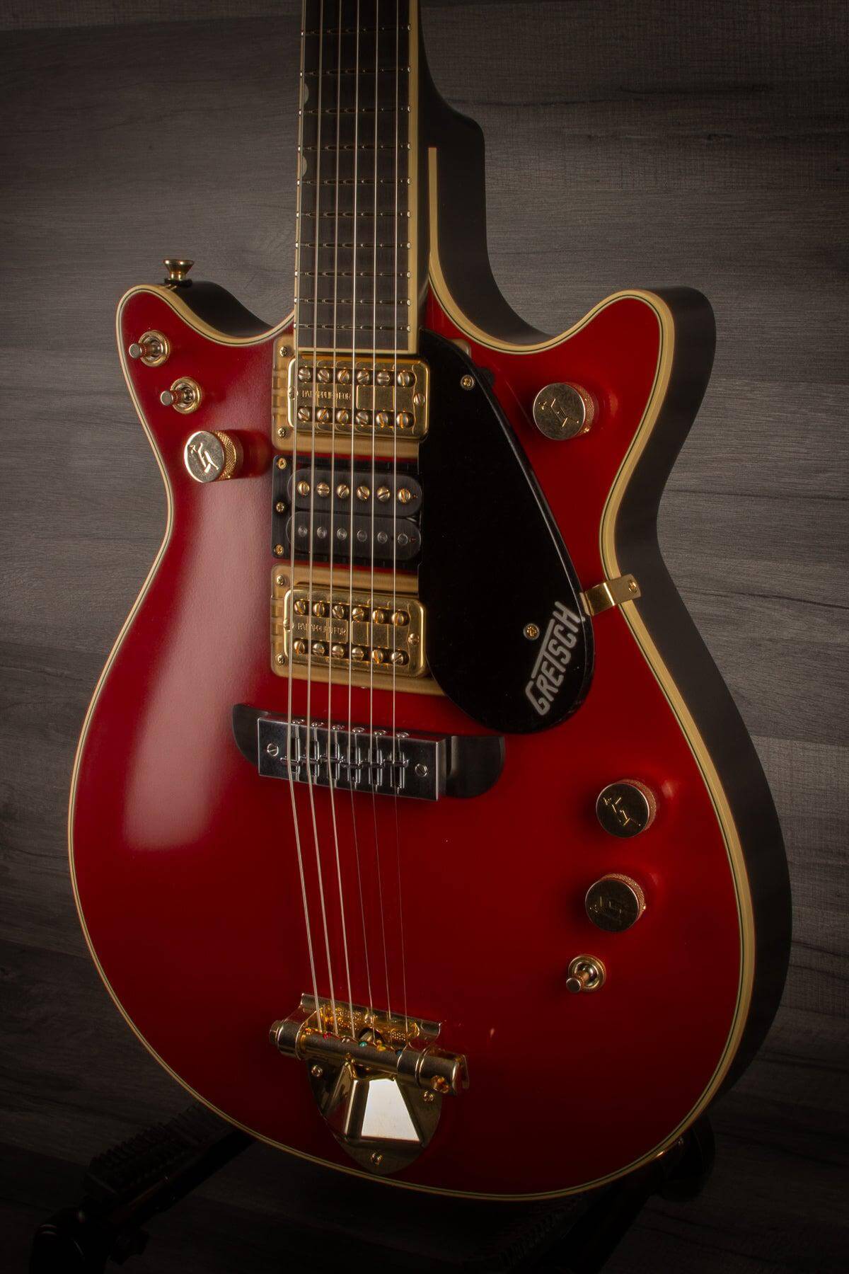 Gretsch G6131G-MY-RB Limited Malcolm Young Signature Jet - Vintage Firebird Red - MusicStreet