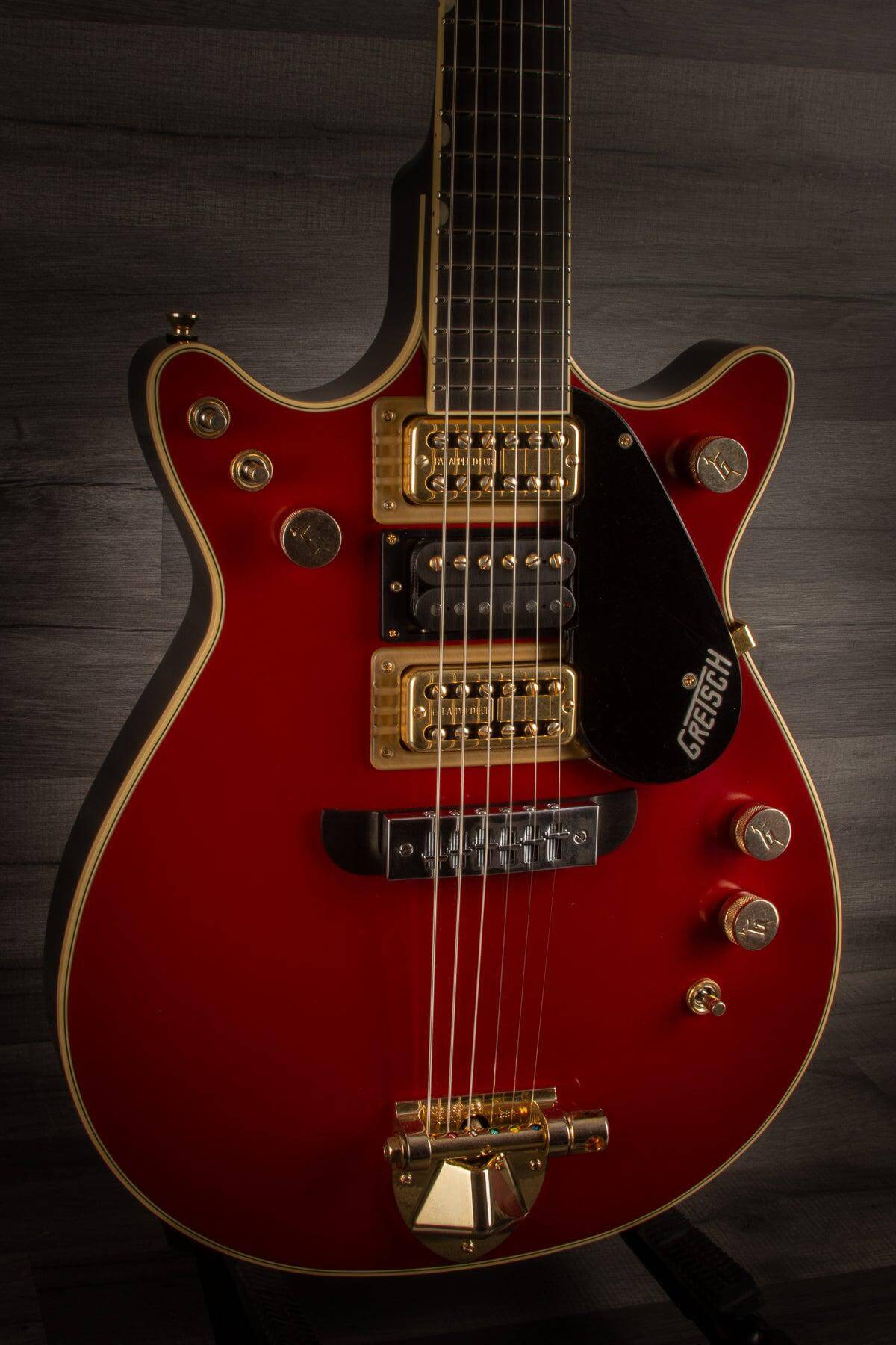 Gretsch G6131G-MY-RB Limited Malcolm Young Signature Jet - Vintage Firebird Red - MusicStreet