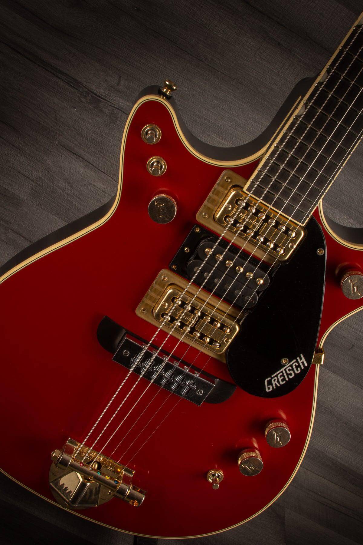 Gretsch G6131G-MY-RB Limited Malcolm Young Signature Jet - Vintage Firebird Red - MusicStreet