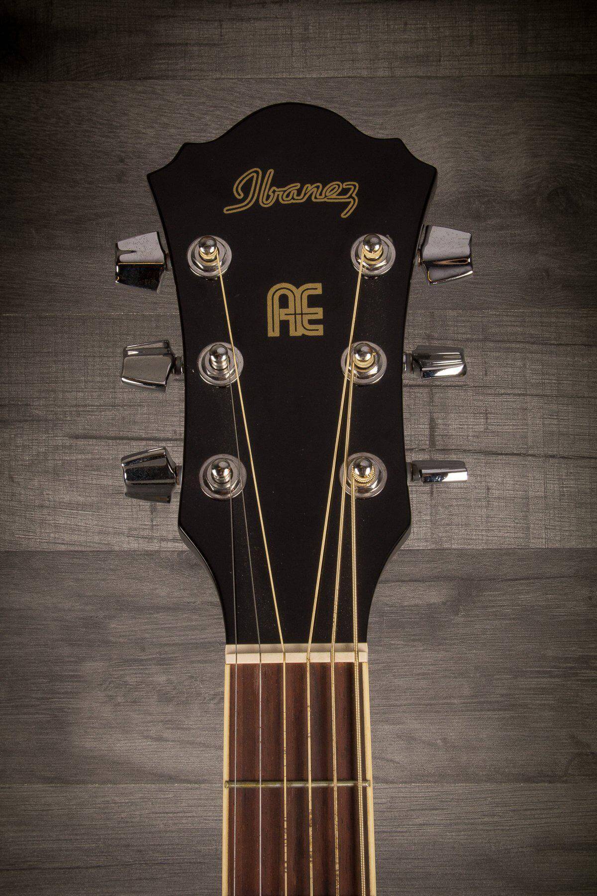 USED - Ibanez AEF18LE Left-Handed Acoustic-Electric Guitar Black