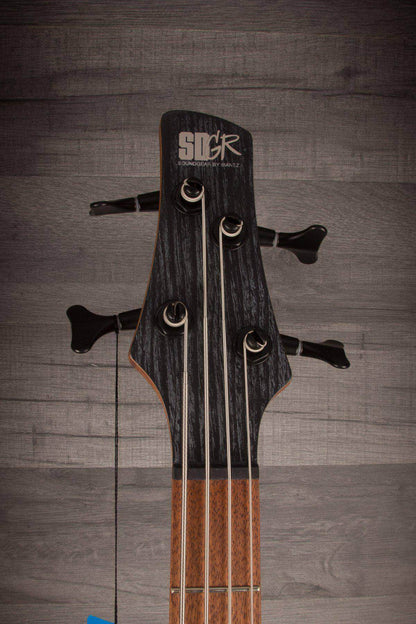 Ibanez SR670-SKF SR Bass Guitar, Silver Wave Black Flat