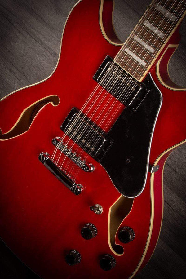 Ibanez Artcore AS7312 TCD 12 String Trans Cherry Red Guitar