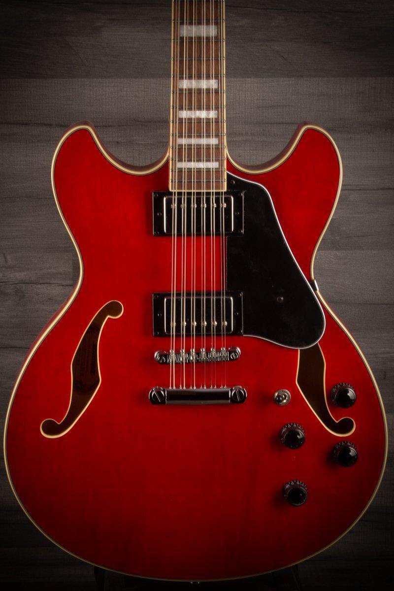 Ibanez Artcore AS7312 Electric Guitar - 12 String, Trans Cherry Red