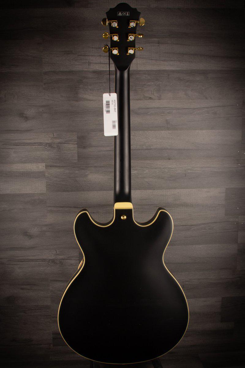 Ibanez Electric Guitar Ibanez Artcore AS73G BKF Black Flat Guitar