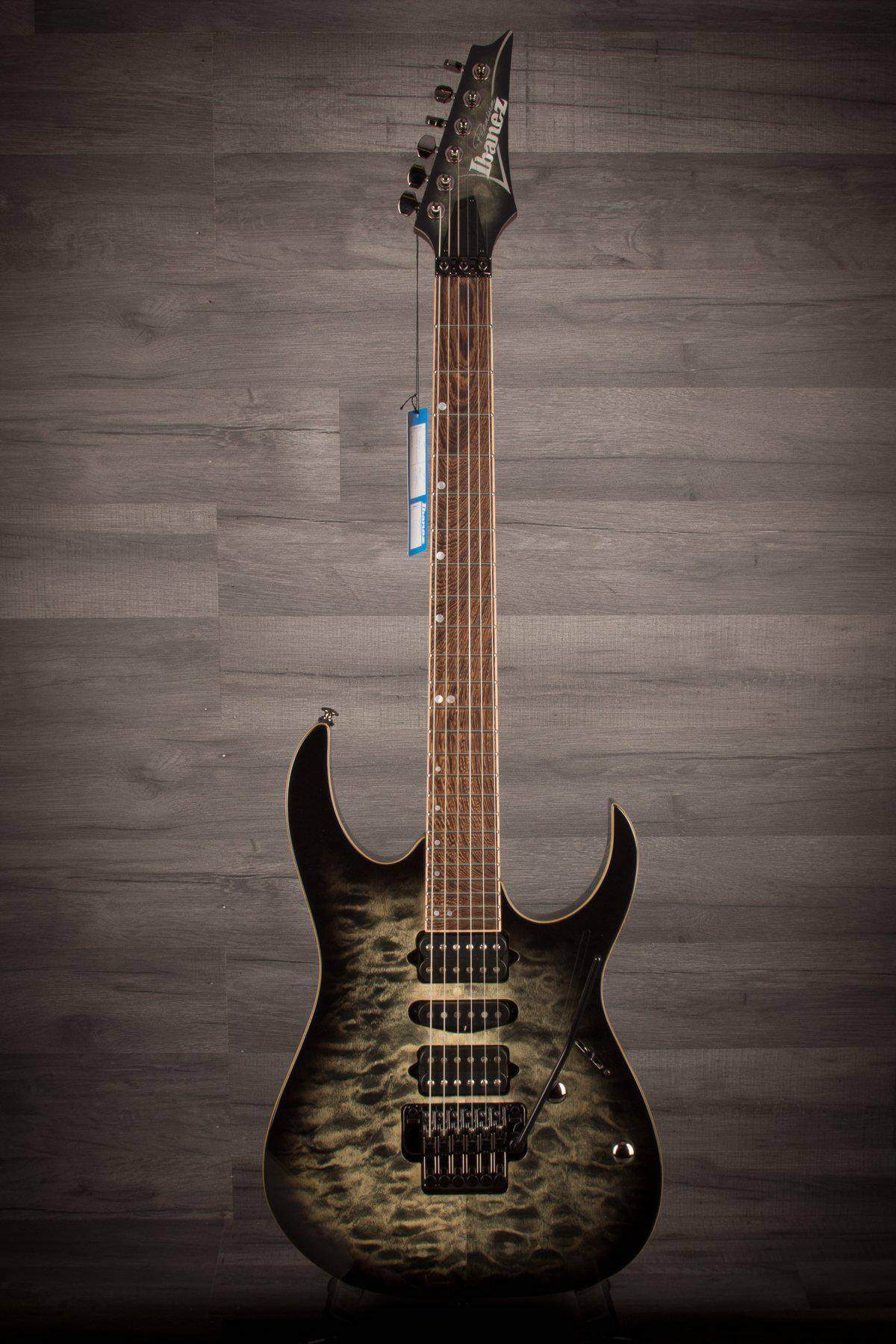 Ibanez RG970QMZ-BIB RG Premium Guitar in Black Ice Burst