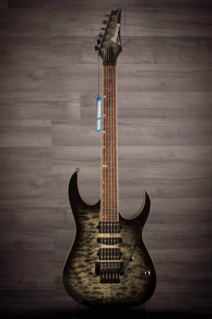 Ibanez RG970QMZ-BIB RG Premium Guitar in Black Ice Burst